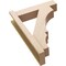 Ekena Millwork 6-in W x 22-in D x 30-in H Balboa Block Rough Cedar Woodgrain TimberThane Outlooker, Primed Tan OUTUR060X22X30BOA44RCPR - alternate 6